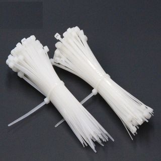 Combo 30 dây thít nhựa màu trắng loại 3x100mm, 4x 150mm