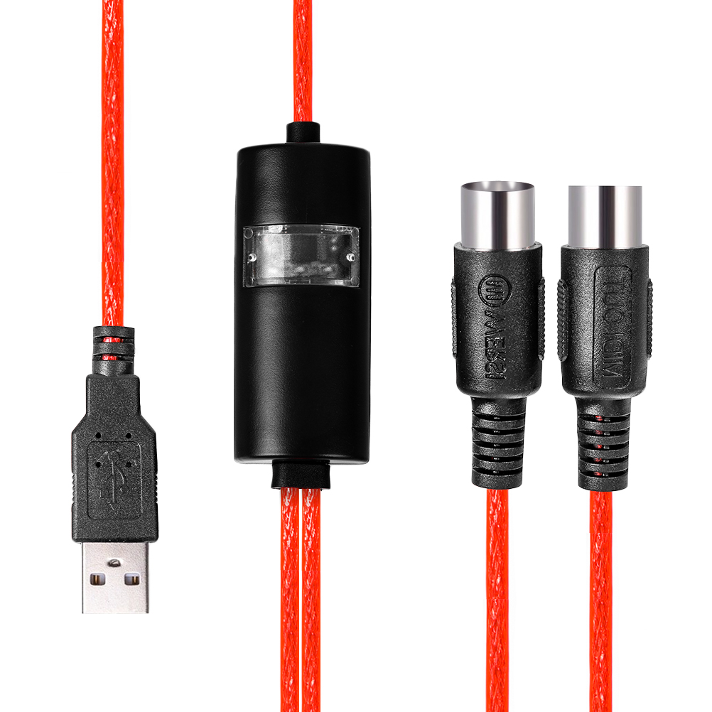 Dây Cáp Chuyển Đổi Âm Thanh Midi Thành Usb