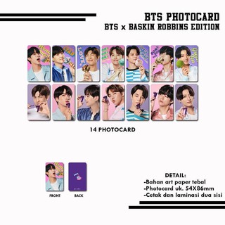 Ảnh Thẻ Hình Bts x BASKIN ROBBINS Phiên Bản