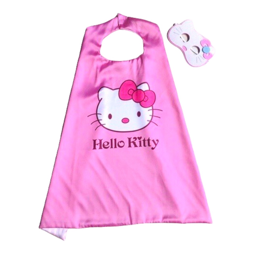 Áo choàng Siêu nhân Superman, Người nhện, công chúa Elsa, Hello Kitty có kèm mặt nạ