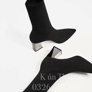 Bốt chun đế bạc- kéo sang xem video thật