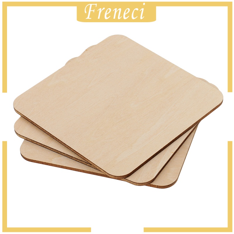 Set 10 Tấm Gỗ Trơn 60x60mm Dùng Làm Đồ trang trí Trang Trí DIY