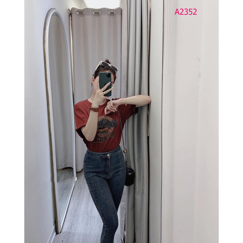 (50-90KG) SET ÁO THUN BADGIRL- QUẦN JEAN XANH TRƠN NĂNG ĐỘNG, TRẺ TRUNG | BigBuy360 - bigbuy360.vn