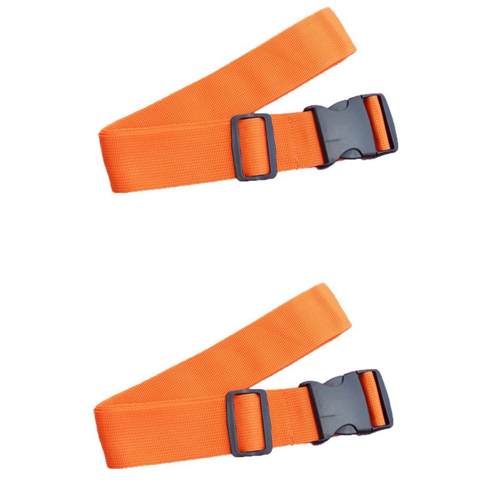 Dây buộc vali đôi chữ thập free size SAFEBET_Cam