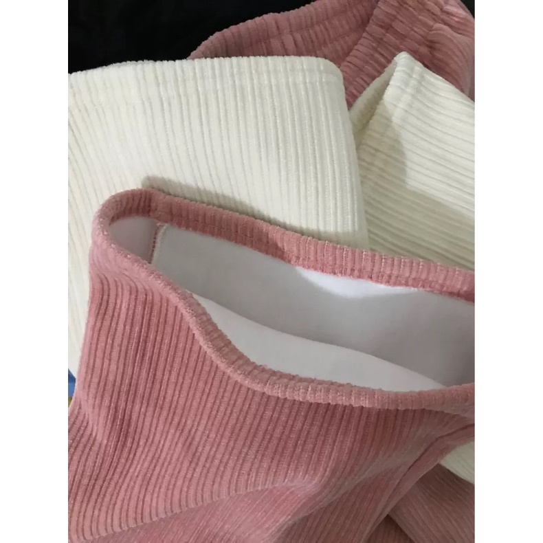 Quần nhung tăm unisex - hàng cao cấp ống rộng đứng dáng có lót bông siêu ấm chống lại mùa đông lạnh giá