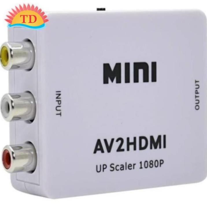 Hộp chuyển Mini AV ra HDMI, AV to HDMI, AV sang HDMI-FullHD 1080p/ 720.
