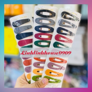 Set 3 Kẹp tóc mái mix màu trend Hàn