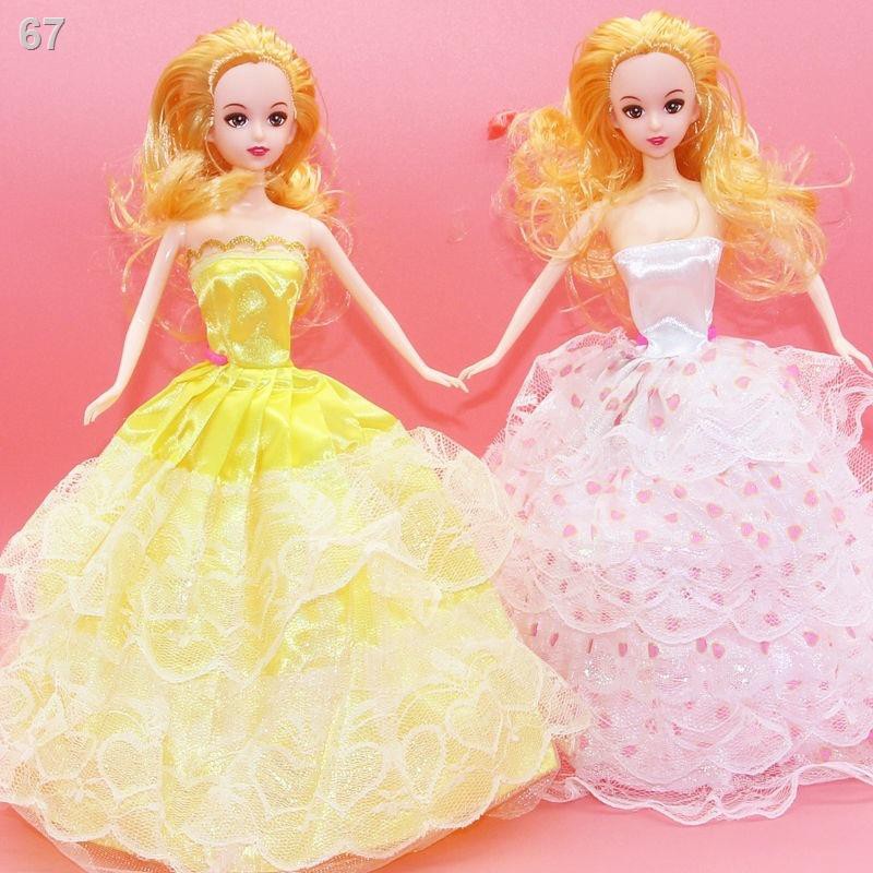 30 cm mặc váy cưới Barbie, công chúa, đồ chơi trẻ em, bé gái, quà sinh nhật, nhà 3-14R