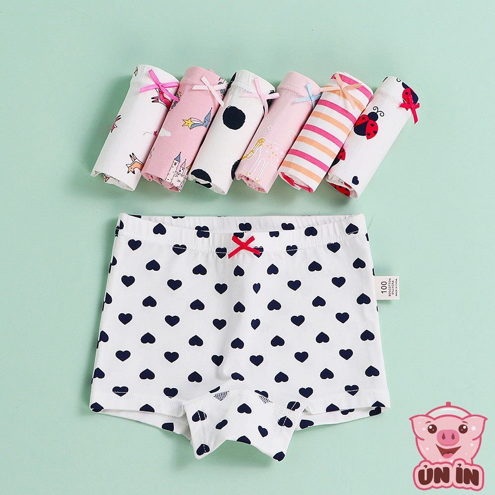 Set 3 Quần chip đùi bé gái - Quần đùi đi biển chất cotton thoáng mát cho bé gái từ 2-8 tuổi nhiều hì
