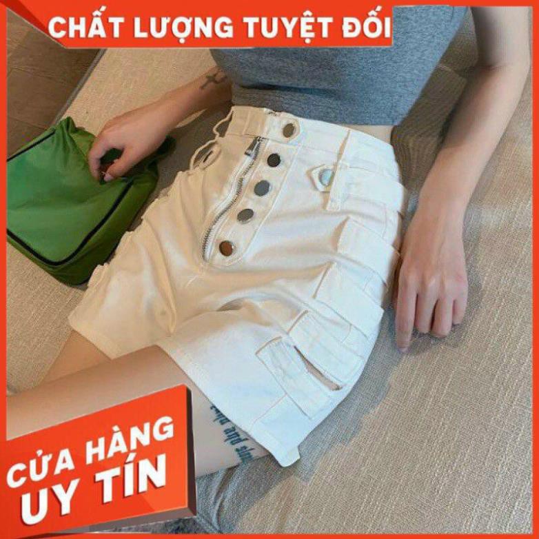 [Mã FAGREEN55 giảm 10% tối đa 30K đơn 99K] 🌈FREESHIP🌈 Quần Short cạp cao phối 5 nút và dây kéo chính giữa. | BigBuy360 - bigbuy360.vn