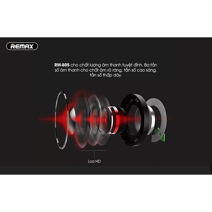 [Mã 267ELSALE hoàn 7% đơn 300K] Tai nghe Headphone Remax RM-805 Chính Hãng Giá Rẻ