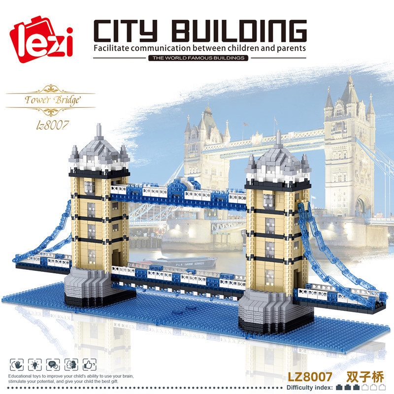 Bộ Đồ Chơi Lắp Ráp Mô Hình Cây Cầu Đá Quý Lz8006