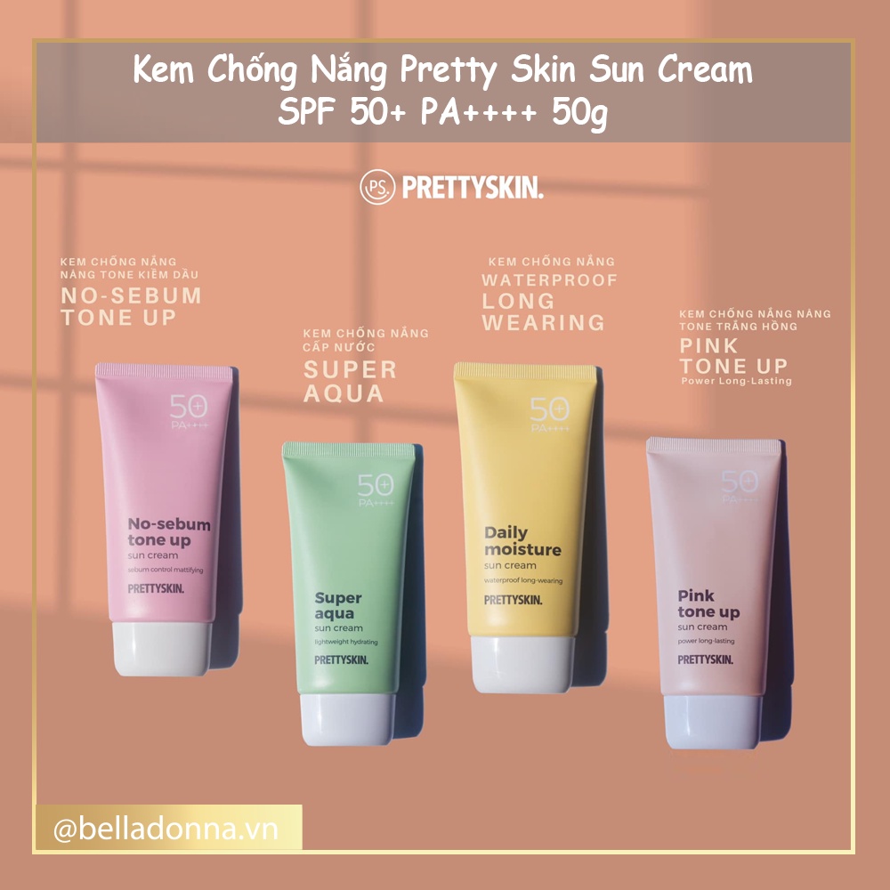 Kem Chống Nắng PrettySkin Sun Cream SPF 50+ PA++++ 70ml