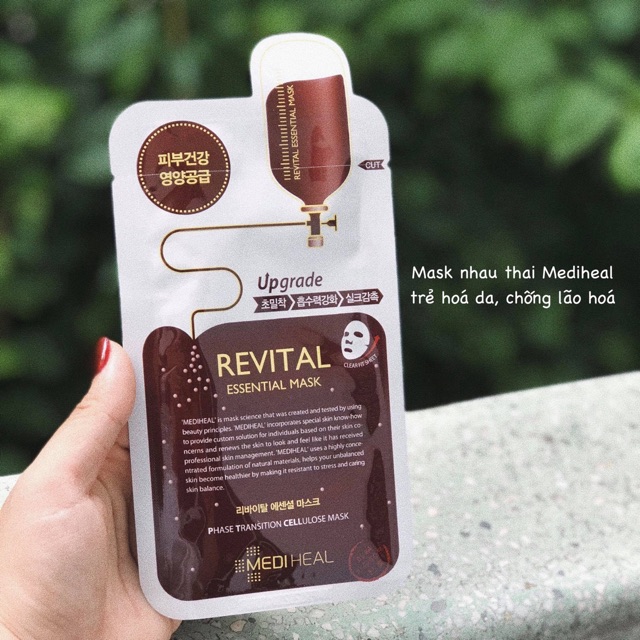 Mặt Nạ Nhau Thai Cừu Mediheal Placenta Revital Essential Mask Ex ...