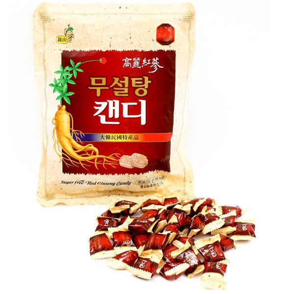 Kẹo Hồng Sâm Không Đường - Sugar Free Red Ginseng Candy (Gói 500g)