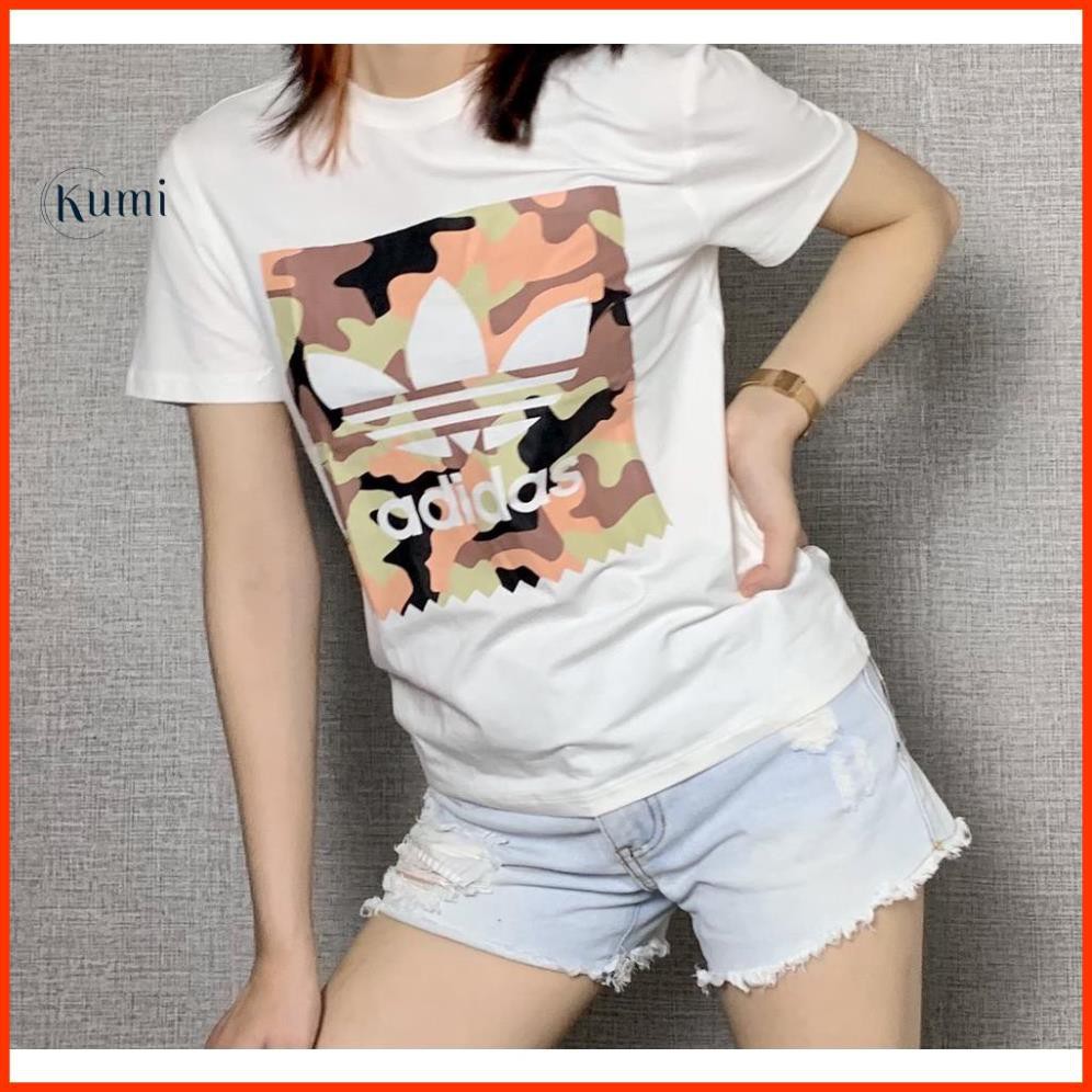 Áo thun nữ chất cotton cao cấp Adidas hàng xuất xịn co giãn thoáng mát chỉ có  tại Kumi Fashion