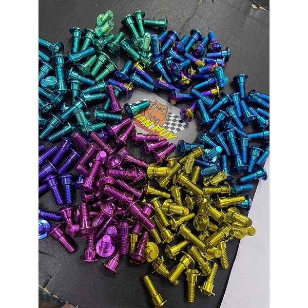 Ốc titan gr5 8li23 có gờ bắt đĩa zin honda yamaha ex exciter 150 winner x sonic future