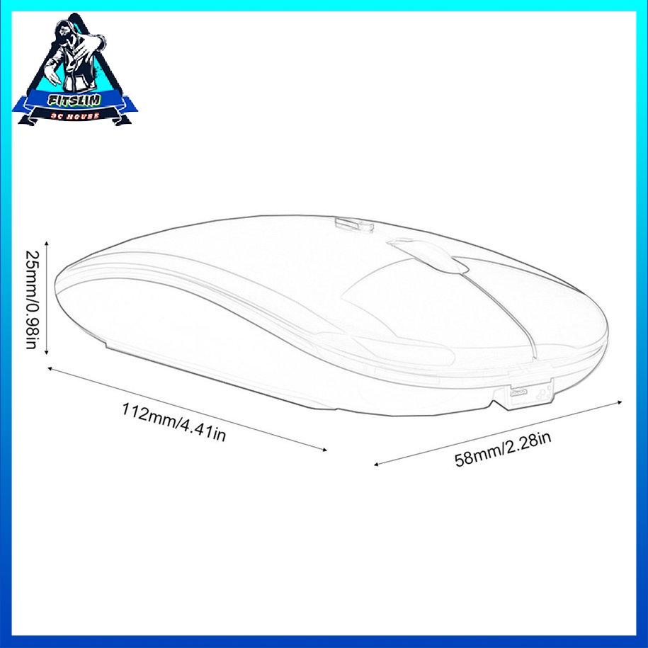 Không dây với USB có thể sạc lại chuột RGB BT 5.2 cho máy tính xách tay PC [6/20]