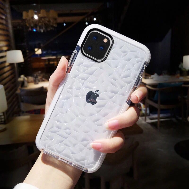 Ốp Điện Thoại Họa Tiết Vân Kim Cương Pha Lê Sang Trọng Cho Iphone 11 Case Se Ix Xr Xsmax 11pro I6 I7 8plus