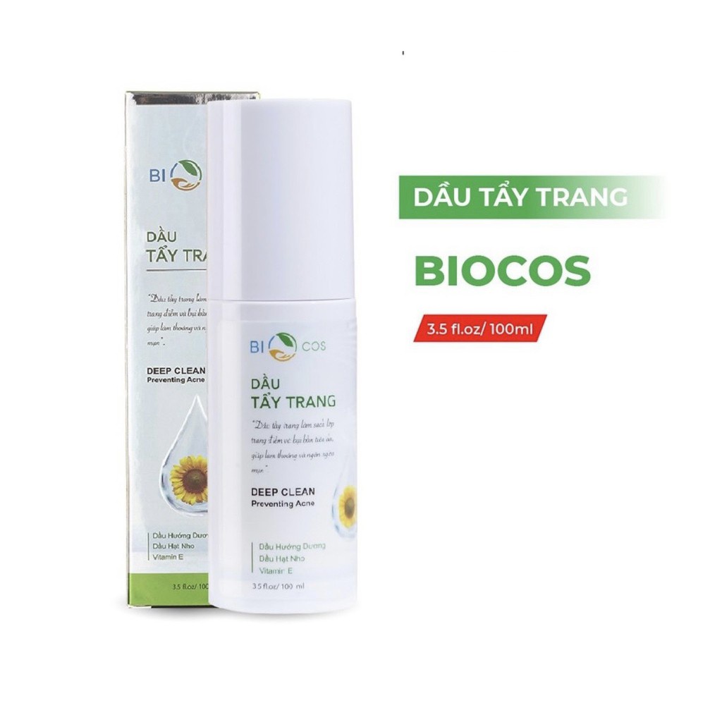 Dầu tẩy trang Biocos sạch lớp trang điểm dưỡng ẩm và ngừa mụn 10ml LuMi.A | BigBuy360 - bigbuy360.vn