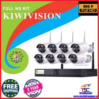 Mua Bộ Camera Wifi Kit 8 Kiwivision NVR8130 + 8 Camera Wifi Mắt 1.3M