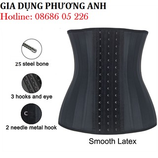 Gen  nịt bụng định hình Latex 25 xương hàng Italy
