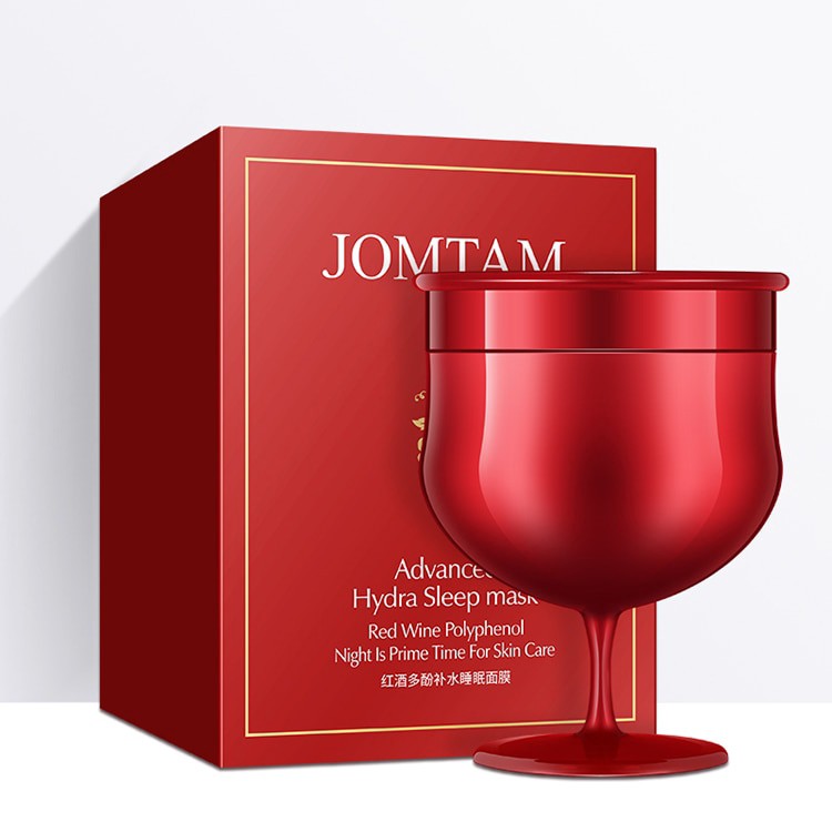 Mặt Nạ Ngủ JOMTAM Rượu Vang Đỏ Red Wine Polyphenol Hydrating Sleep Mask 150gr