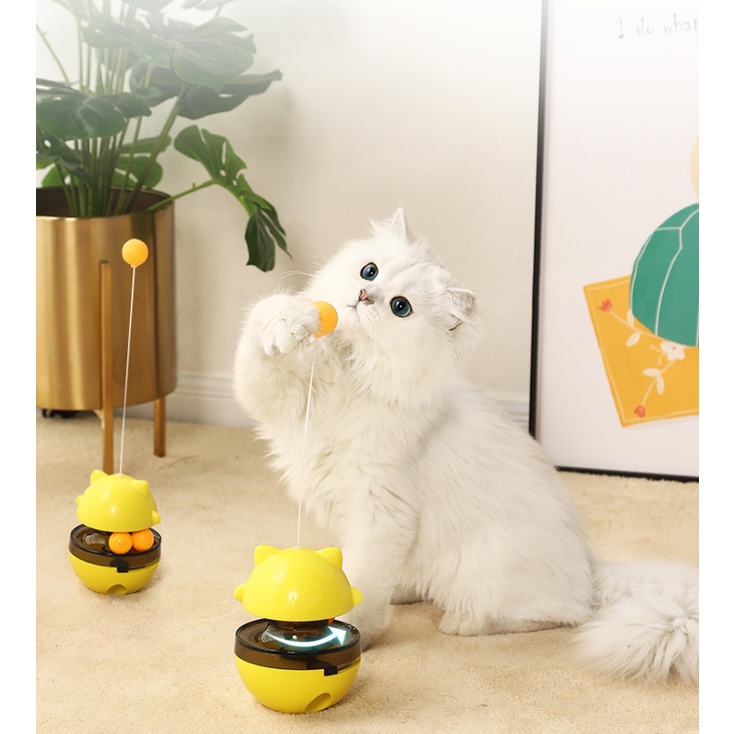 ĐỒ CHƠI CHO MÈO, CON LẬT ĐẬT RÒ RỈ THỨC ĂN CHO MÈO - LOVE PETS SHOP