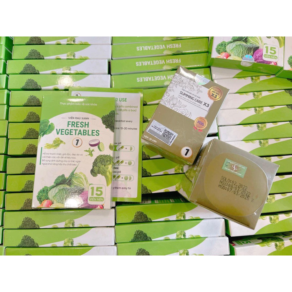Viên Uống Giảm Cân Slimming Care X3 Viên Uống Thảo Mộc Hỗ Trợ Giảm Béo Tặng Detox Rau Xanh