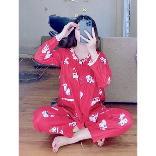 PIZAMA MẶC NHÀ CỰC XINH- HÌNH SHOP TỰ CHỤP ( được chọn mẫu)