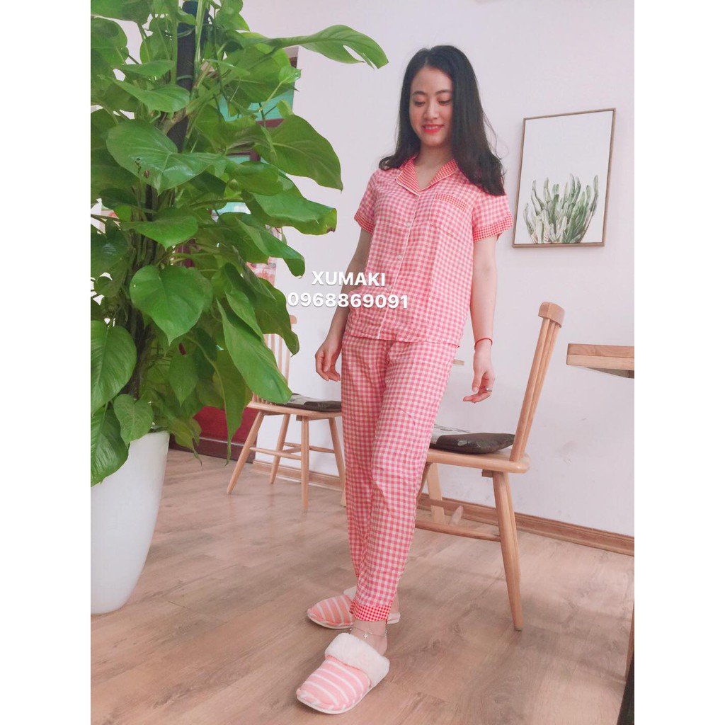 PIZAMA ÁO CỘC QUẦN DÀI