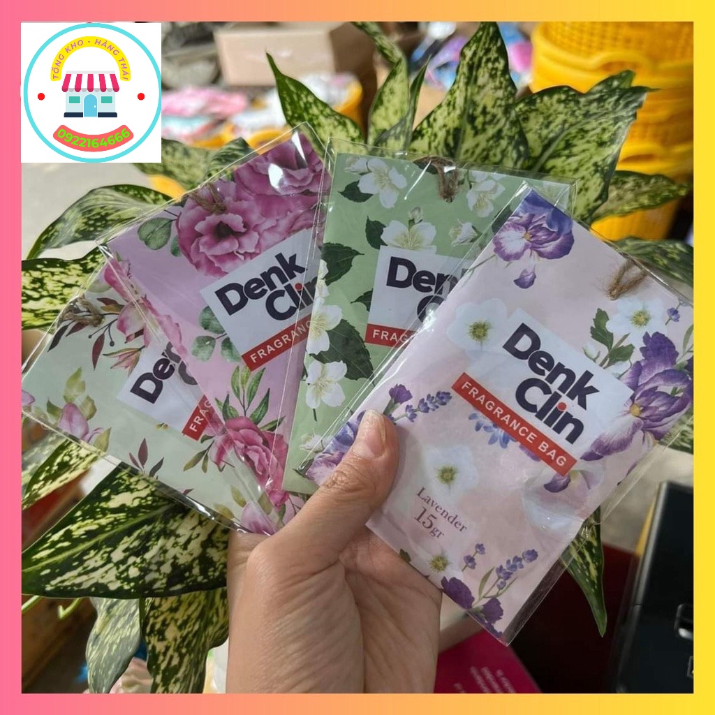 Túi Thơm Hương Thơm Tự Nhiên Để Tủ Quần Áo, Treo Phòng, Treo Xe Denk Clin Lưu Mùi Hương Suốt 10 Tuần