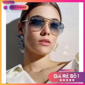 Kính mát Rayban RB3595 901380 (56-17-140) mắt xanh, viền kim loại vàng Full Box ⚜️Hàng Authentic⚜️