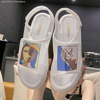 Giày Sandal Đế Bánh Mì Phong Cách Hàn Quốc Thời Trang Mùa Hè 2022 Dành Cho Nữ