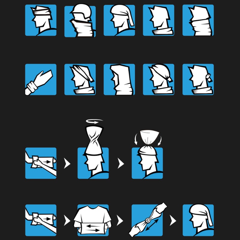 Khăn Choàng Che Nửa Mặt Và Cổ Chống Gió Dùng Khi Chạy Xe / Đạp Xe / Leo Núi