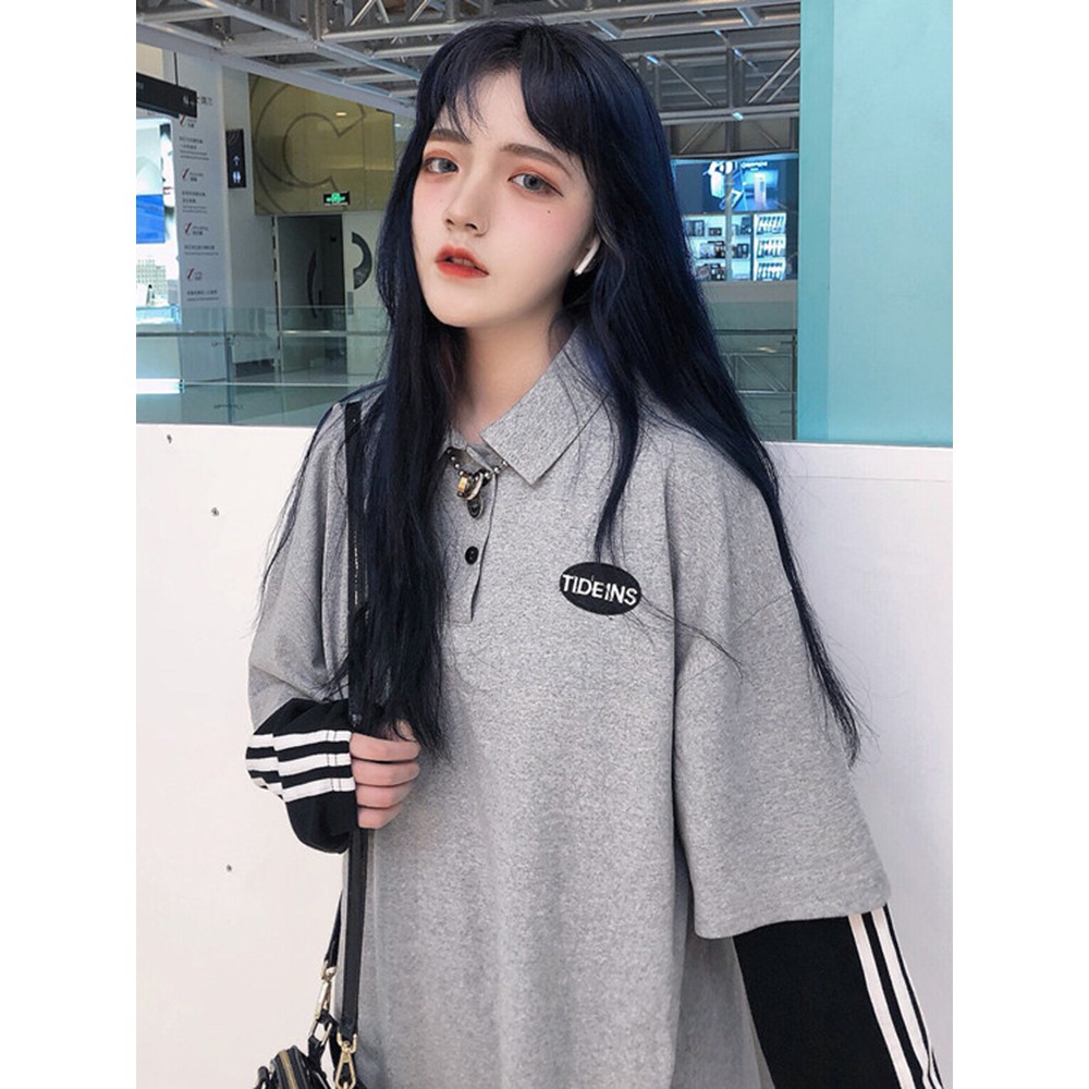 Áo Sweater form rộng Ulzzang, Áo phông trung học siêu Hot 2022