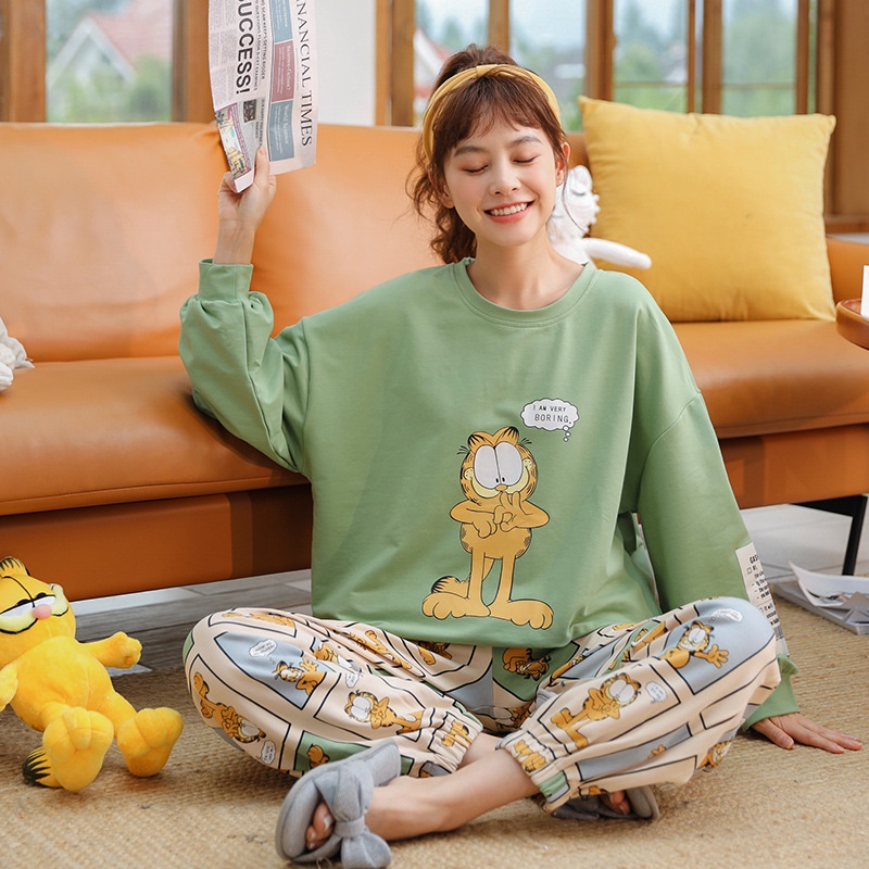 Bộ đồ ngủ nữ, đồ bộ mặc nhà cao cấp nữ họa tiết siêu dễ thương