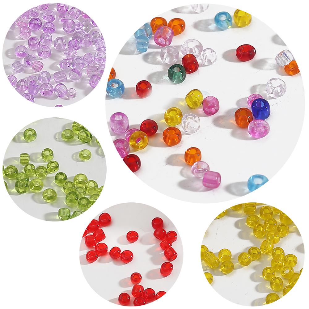Bộ 150 hạt cườm xỏ lỗ 4mm dùng làm đồ trang sức thủ công đa năng tiện lợi