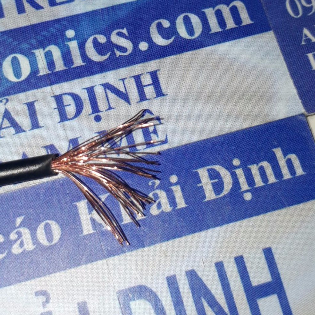 Dây điện đơn RV 1,0mm  có 6 màu đỏ/đen/lục/trắng/dương/vàng kde1691