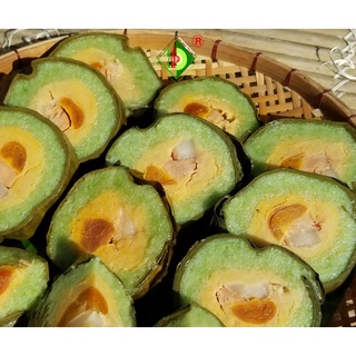 Bánh Tét Bồ Ngót Thập Cẩm [Bánh tét Trà Cuôn Hai Lý tại Trà Vinh]