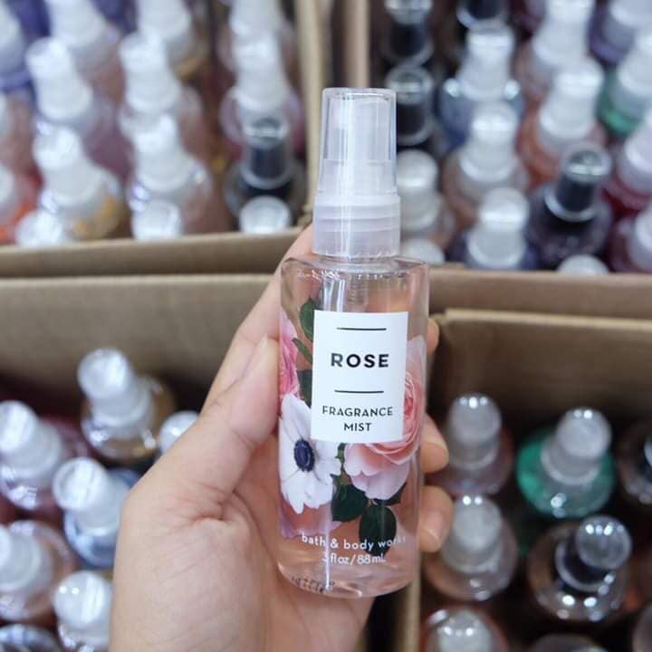 XỊT THƠM TOÀN THÂN BATH AND BODY WORKS ROSE BODY MIST 88ML CHÍNH HÃNG - 6754