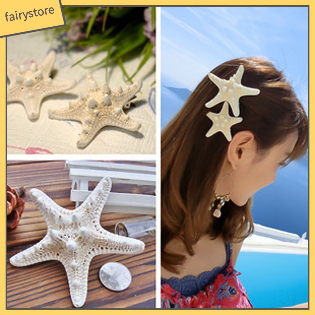 Kẹp Tóc Càng Cua Hình Sao Biển Tự Nhiên Cho Nữ