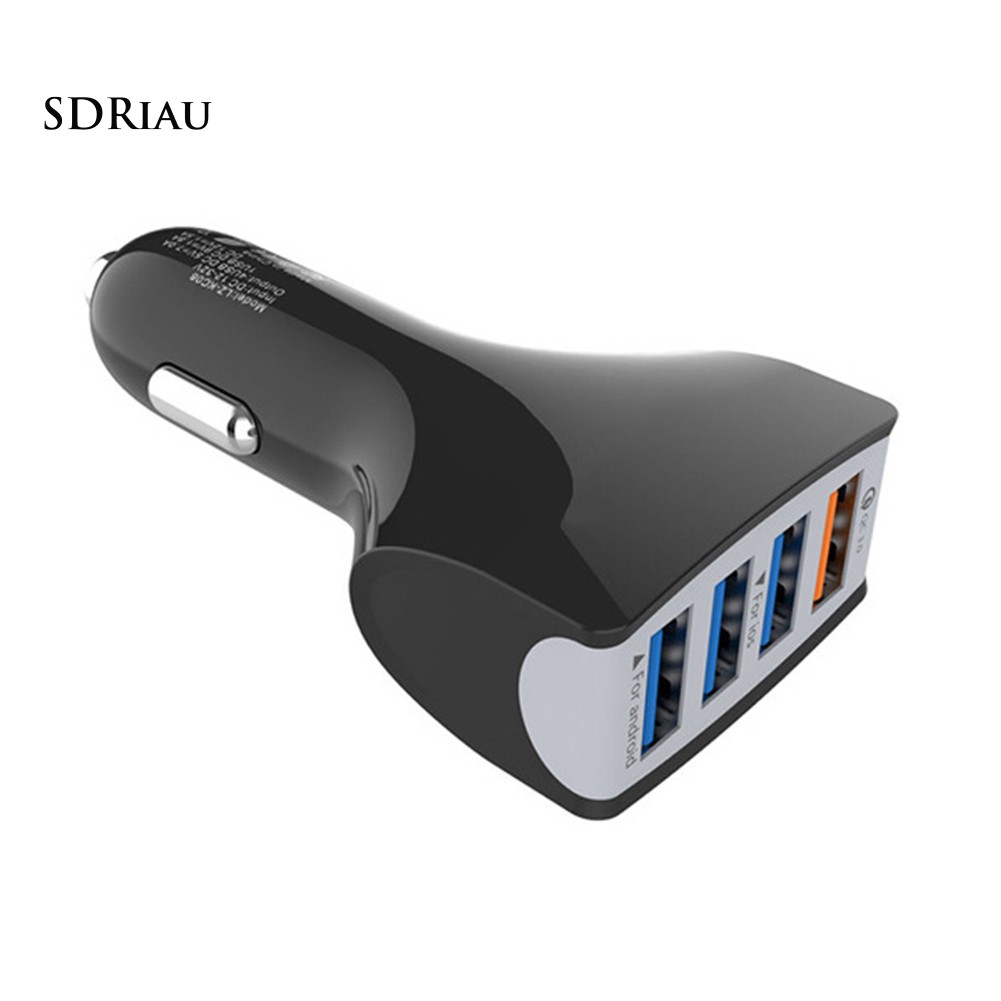 Tẩu Sạc Nhanh Qc 3.0 4 Cổng Usb Cho Xe Hơi