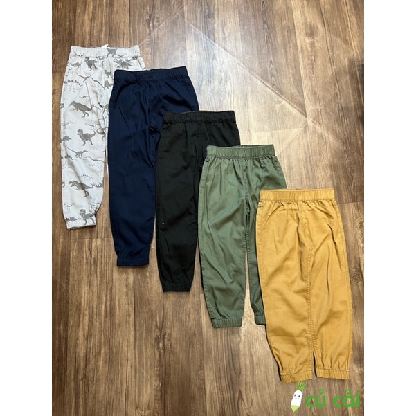 Quần bé trai kaki Jogger Hờ Mờ bo gấu QUAN14