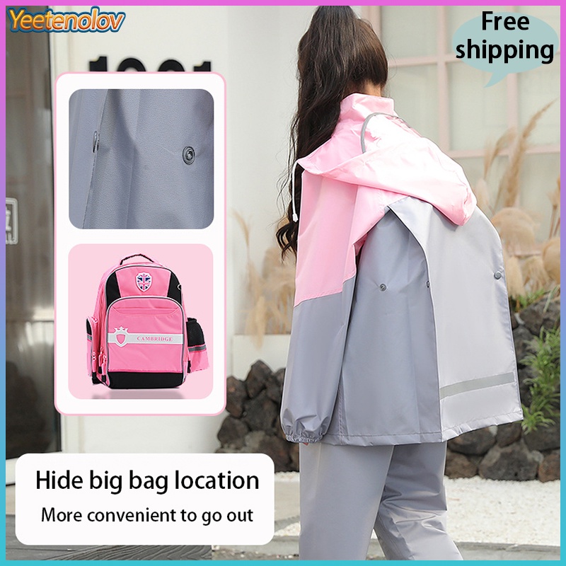 ★Hàng Có Sẵn★Áo Mưa baju hujan budak perempuan Chống Thấm Nước baju hujan kanak Cho Trẻ Em