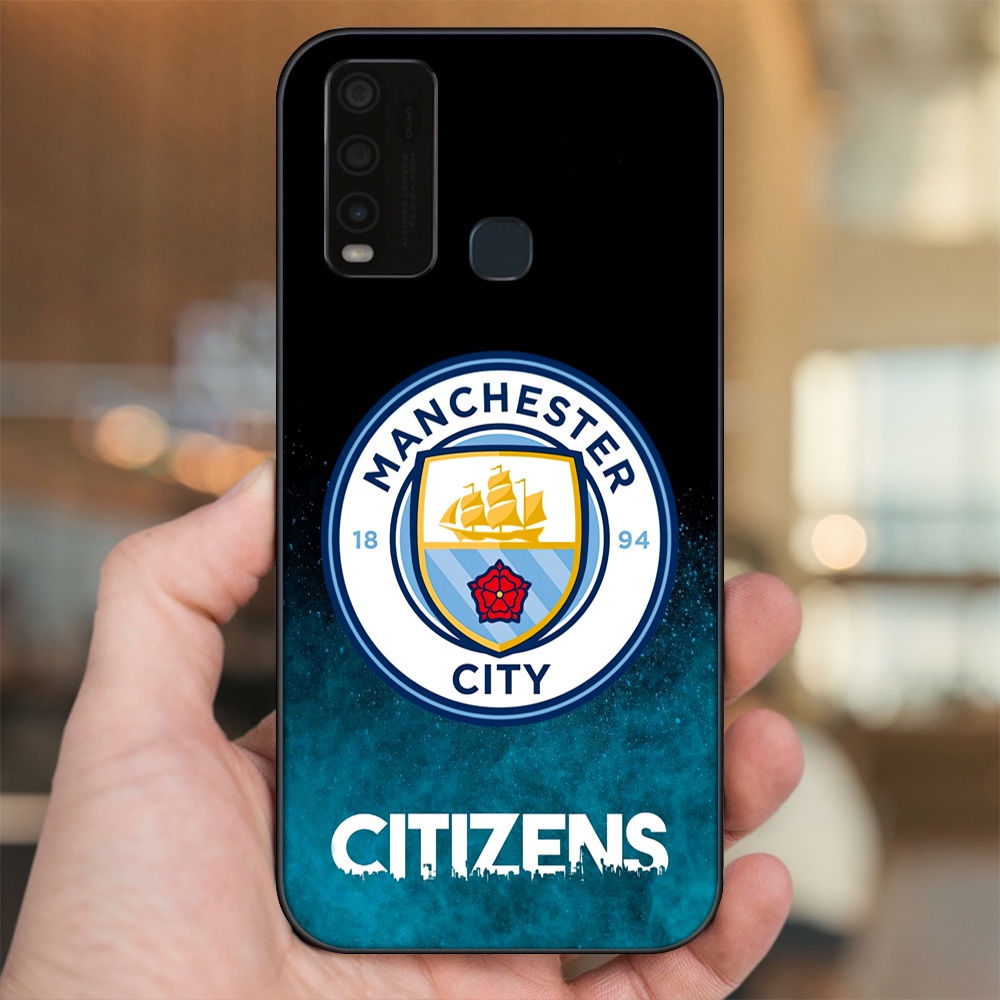 Ốp lưng Vivo Y30, Y50 viền đen in hình Manchester City MC