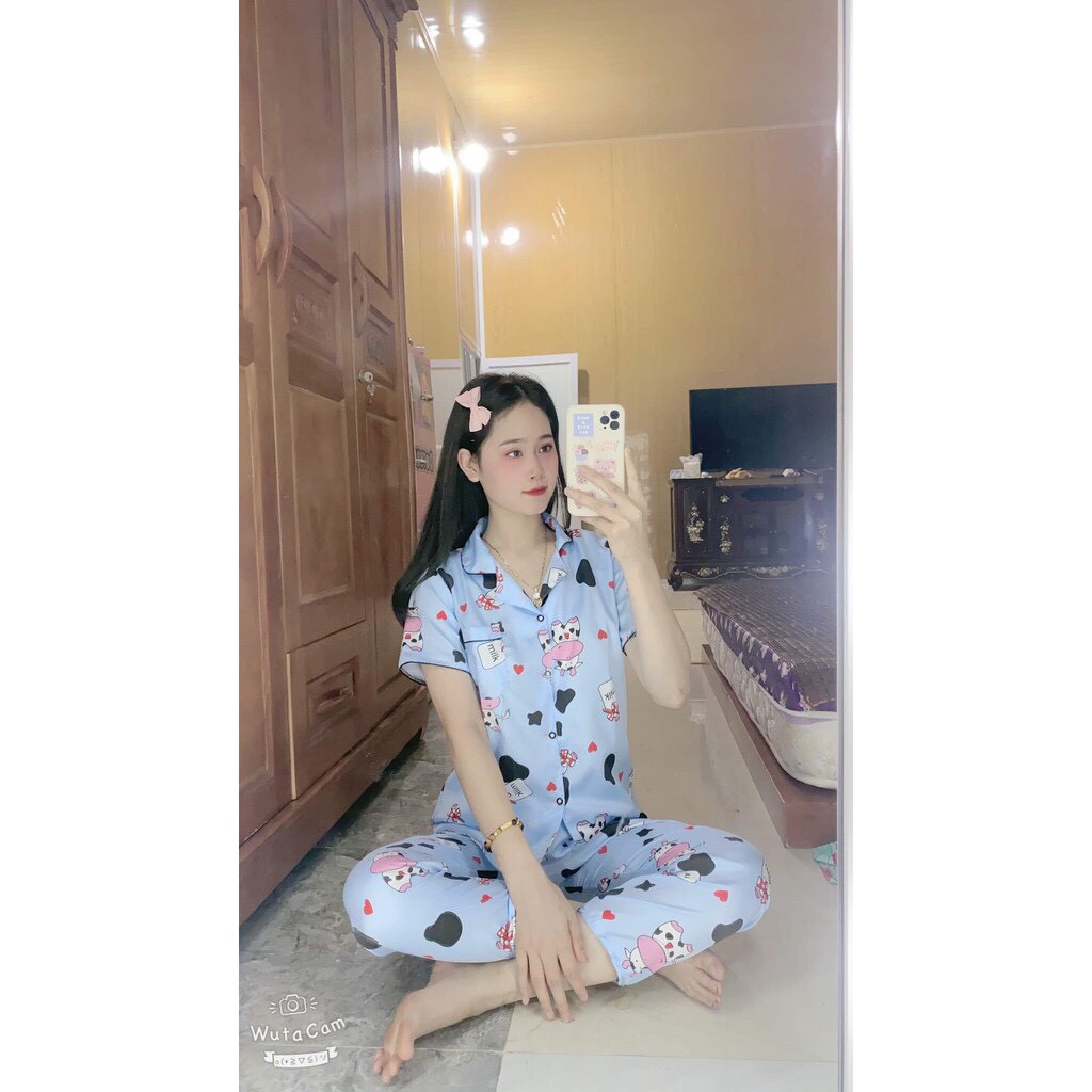 Pizama áo cộc quần dài sz 40~60kg