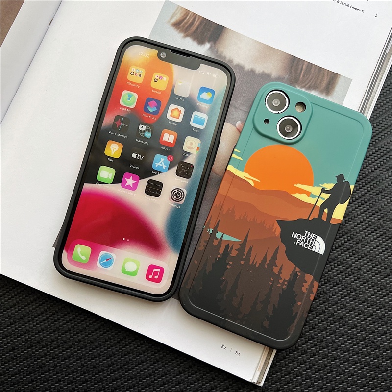 Ốp Điện Thoại Mềm In Hình Hoàng Hôn Cho iphone 12 / 15 / 14 pro max / 11 / 11 pro max 13