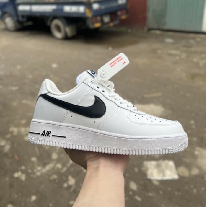 Giày Thể Thao Nam Nữ, Giày_nike Trắng vệt đen Air Force 1 Hàng Đẹp Full Box Bill hót nhất cho nam nữ 🎆