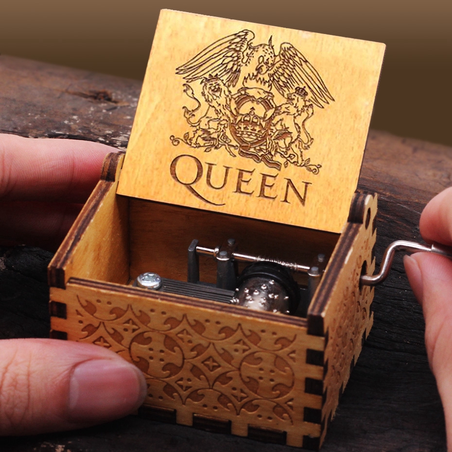 Hộp Nhạc Bằng Gỗ Khắc Hình Lâu Đài Trong Phim Game of Throne Mới
